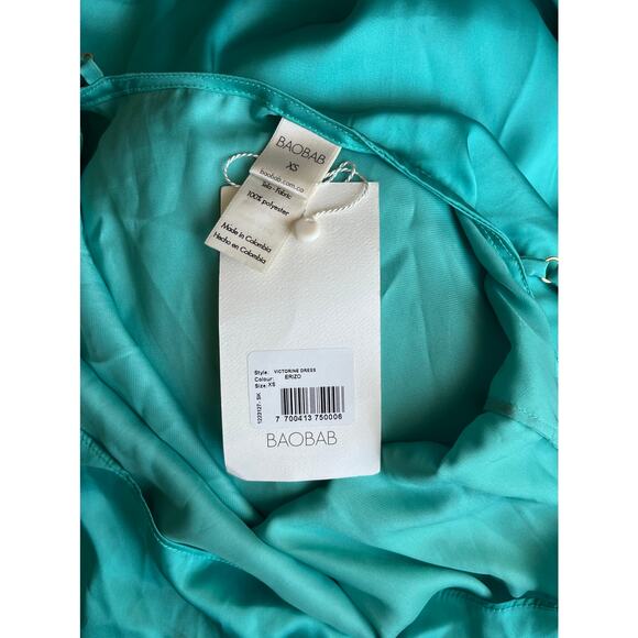 NEW NWT Baobab Victorine Maxi Dress Green Erzo Size XS - Picture 5 of 7